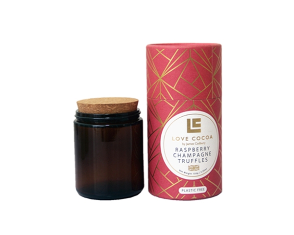 廠家定製 堅果紙筒盒 巧克力（lì）圓筒盒 茶葉 幹貨糖果紙罐