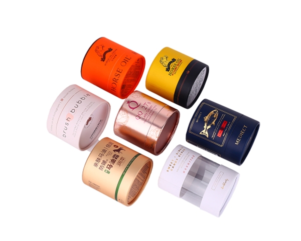 圓形紙（zhǐ）罐包裝盒 富婆膏護膚品麵霜香薰精油紙罐包（bāo）裝圓形馬油紙筒（tǒng）
